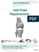 Booklet Knee Replacement Patient