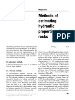 Methods Estimating Hydraulic Properties Rocks: Chapter Nine