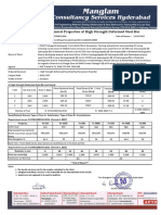 Mechanical Properties of High Strength Steel Bar