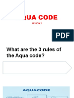 Lesson 2 Aqua Code in Water