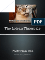 The Lolean Timescale: 1 Friday, August 22, 2008
