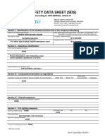 Safety Data Sheet (SDS) : According To 1907/2006/EC, Article 31