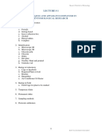 Lecture 01 Techniques & Apparatus Used in Entomological Research