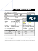 Unit 308 Tenant Information Sheet