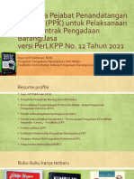 Bimbingan Teknis Persiapan Penandatangan Kontrak