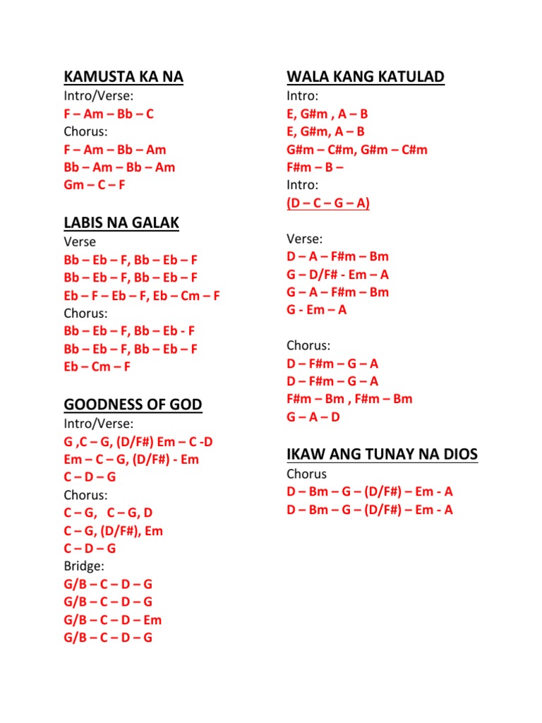 Wala Kang Katulad Chords And Lyrics Pdf 
