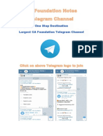 CA Foundation Largest Telegram Channel Notes