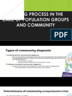 Nursing Process in The Care of Population Groups and Community