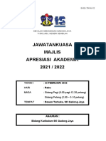 Jawatankuasa Majlis Apresiasi Akademik 2021 / 2022