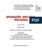 Informe O. Unitaria - Molienda