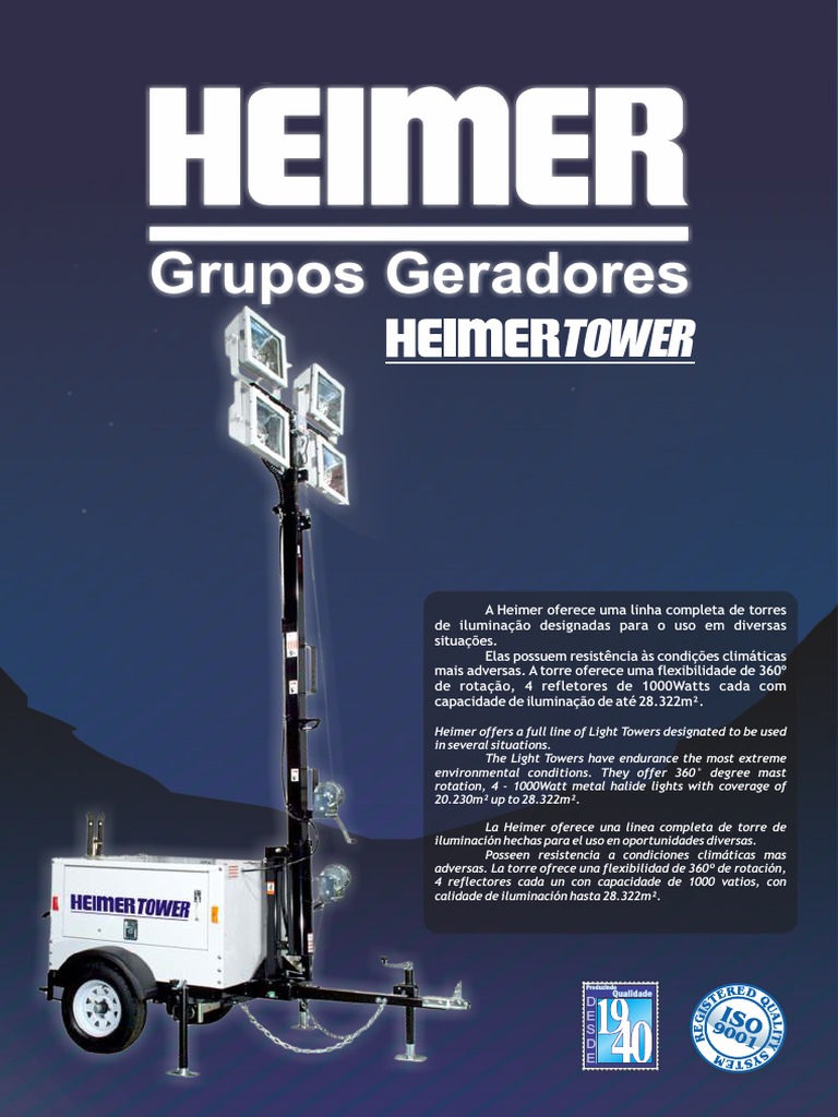 Gerador-Torre - HEIMER | PDF | Materiais | Máquinas rotativas