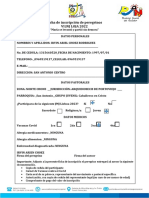 Ficha de Inscripción Oficial Vi JNJ