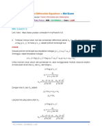 (E-1) Partial Differential Equations - Mid Exam