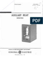 GE Auxiliary Relay NGA15A Manual