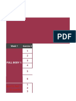 Month 50 Week 1: Deload & Baseline: Full Body 1