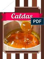 Caldas caseiras para bolos e sobremesas