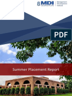 Summer Placement Report 2021-23