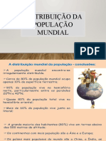 Distribuição Da População Mundial