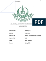 Allama Iqbal Open University Islamabad Assignment#1