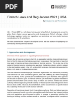 Fintech Laws and Regulations 2021 - USA