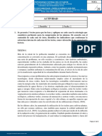 U2. Tarea 2 (Actividad Individual) - Estructura Interna de Un Texto Temática, Título, Tema, Idea Principal, Idea Secundaria