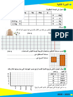 فرض مادة الرياضيات المرحلة الثالثة الدورة الثانية الرابع