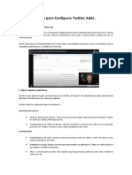Pasos para Configurar Twitter Adds