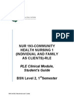 NUR 193 RLE Student - S Guide