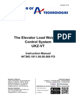 The Elevator Load Weighing Control System Ukz-Vt: Instruction Manual ФГЭЮ.1811.00.00.000 РЭ