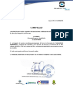 Certificado de Asistencia