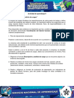 Actividad de Aprendizaje 9 Evidencia 5: Informe "Análisis de Cargos"