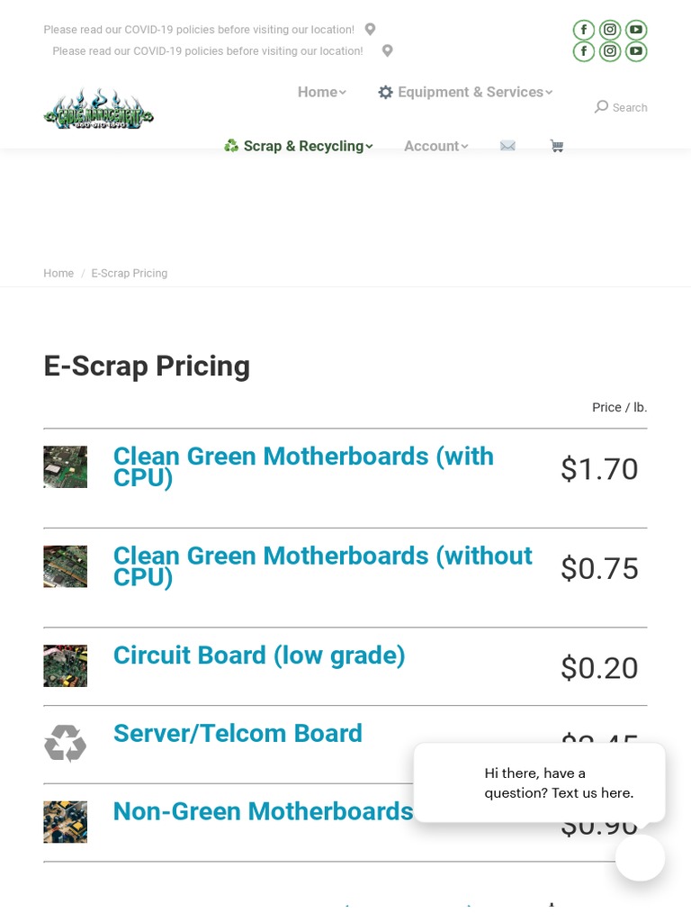 List EWaste Price PDF Random Access Memory Laptop