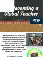 On Becoming A Global Teacher: - Purita P. Bilbao, Ed. D