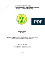 Mantra Masyarakat Banten Dan Rencana Pelaksanaan Pada Pembelajaran Sastra (Kajian Etnografi Di Kabupaten Tangerang)