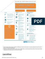 Cambio Climático y Salud - OPS - OMS - Organización Panamericana de La Salud