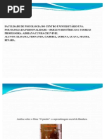 Psicologia da Personalidade - O paizão. Bandura