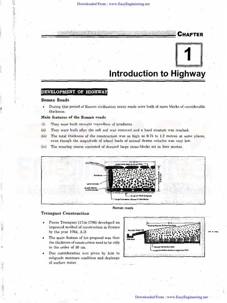 MOD 1 Introduction To Highway Engineering PDF