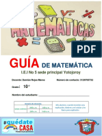 Guia 10° Tercer Periodo Celimar