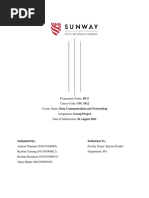 CSC 1612 Data Communication and Networking Group Project