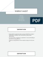 ENERGY AUDIT STEPS AND BENEFITS