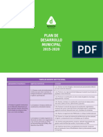 Plan de Desarrollo 2015 - 2020 Tomunicipio