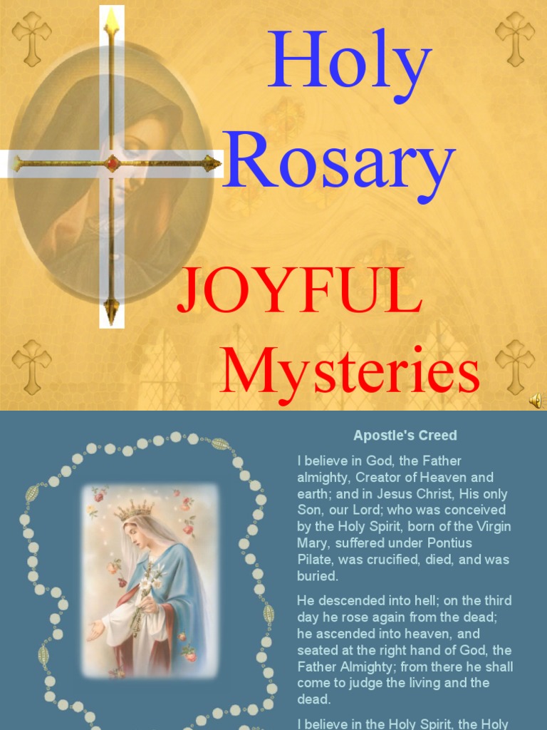 Joyful Mysteries | PDF | Mary, Mother Of Jesus | Theology