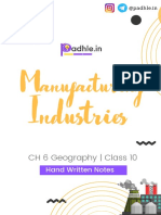 Padhle 10th - Social Science - Manufacturing Industries