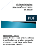 Epidemiología y administración de servicios de salud (presentacion).