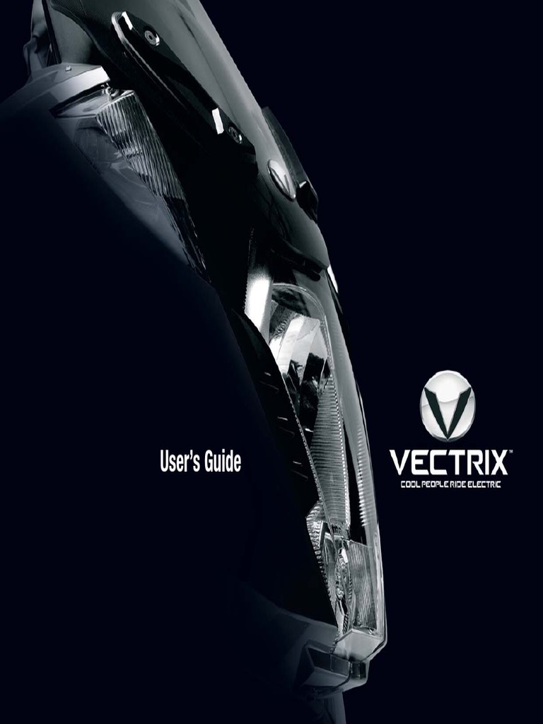 Vectrix Electric MAXI-Scooter Guide | PDF | Brake | Battery Charger