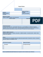 Project Charter Formato