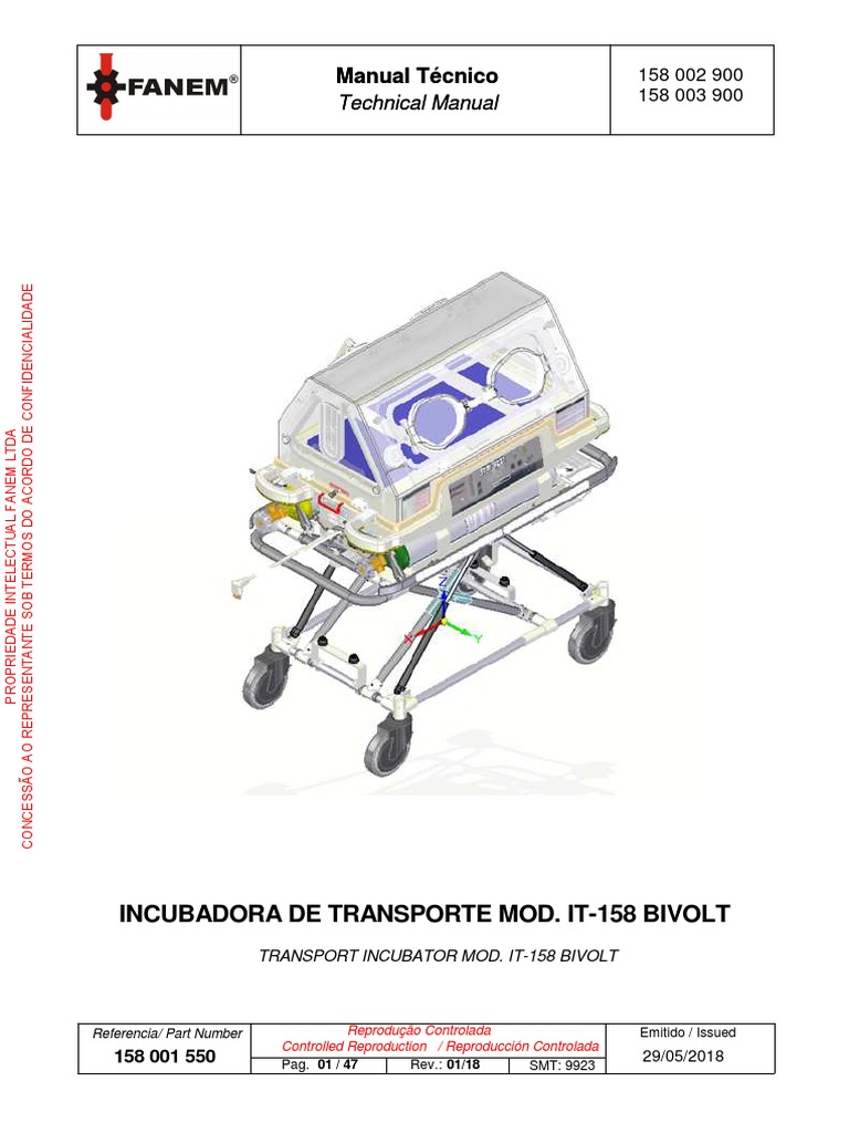 MT Incubadora de Transporte IT158 Bivolt 02-19 Tr | PDF