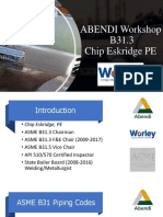 ABENDI & ASME Workshop - CHIP ESKRIDGE
