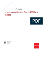 Oracle Argus Safety: EC Manufacturer Incident Report (MIR) Best Practices
