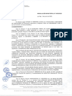 Bolivia: Resolucion Ministerial #0452/2022
